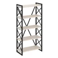 Стеллаж на регулируемых опорах - 5 полки VR.L-MST.O-5.8 (денвер светлый/черный)