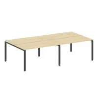 Рабочая станция на 4 раб.места на П-образном м/к БП.СМ-4.3 - Metal System