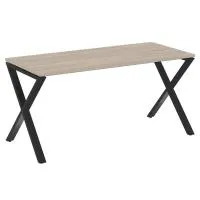 Стол рабочий на X-образных опорах VR.L-SRX-4.7 (дуб аттик/черный)