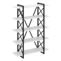 Стеллаж на регулируемых опорах - 5 полки VR.L-MST.O-5.8V (черный брилиант/черный)