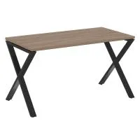 Стол рабочий на X-образных опорах VR.L-SRX-3.7 (дуб аризона/черный)