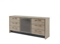 Тумба с дверью в профиле и 6 ящиками Торстон Т-13-06 (левая/правая)