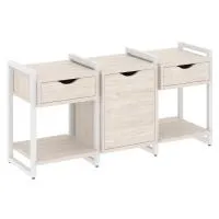 Тумба на регульруемых опорах наборная VR.L-TN-6.O (денвер светлый/белый)