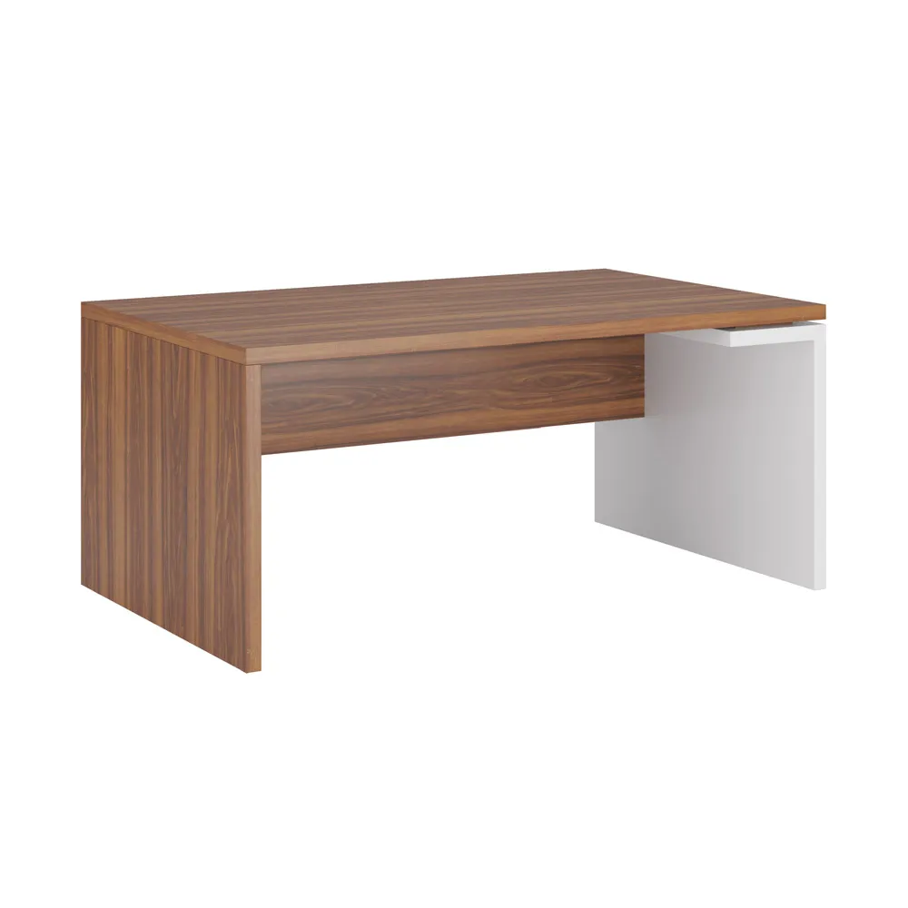 Стол рабочий правый ЗИОН (Zion) ZIO28511131 орех селект/белый