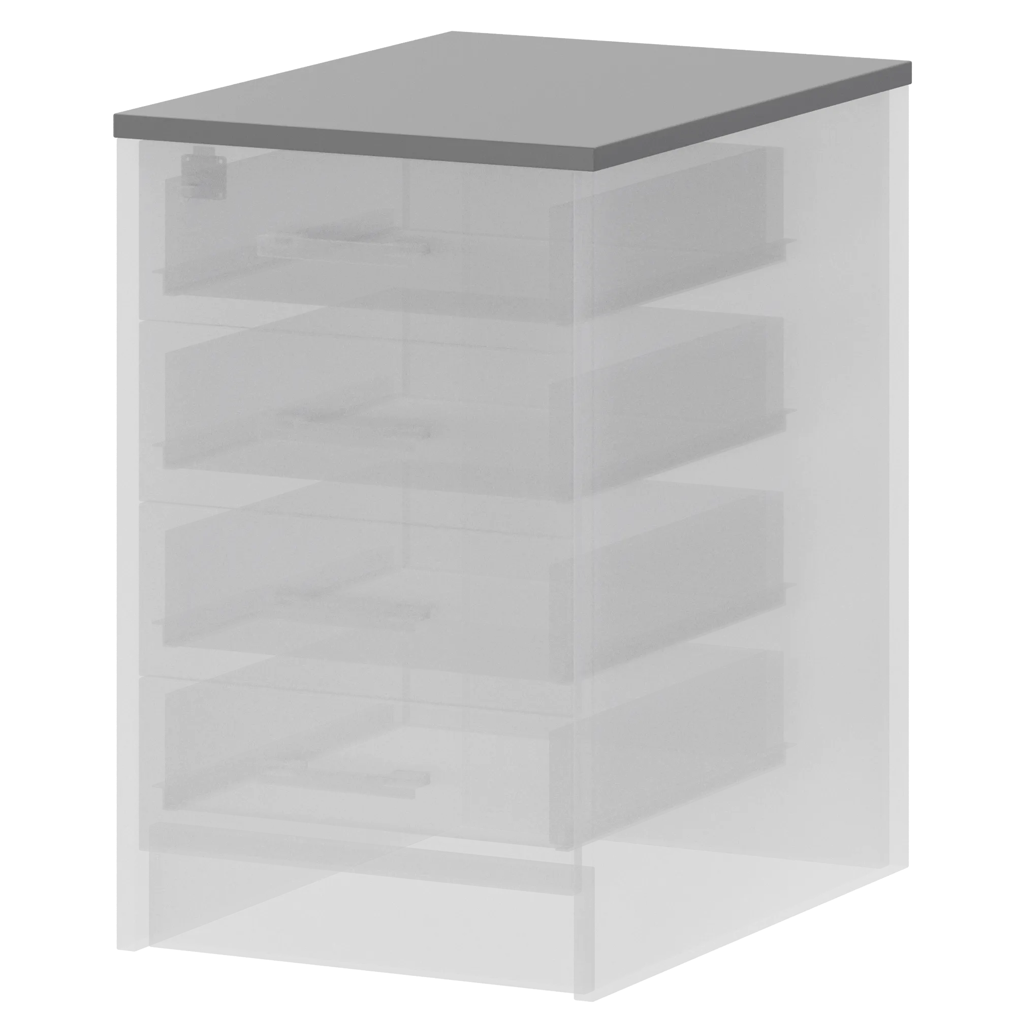 Крышка к тумбе приставной (АТ-07) Арго А-707.60 Серый