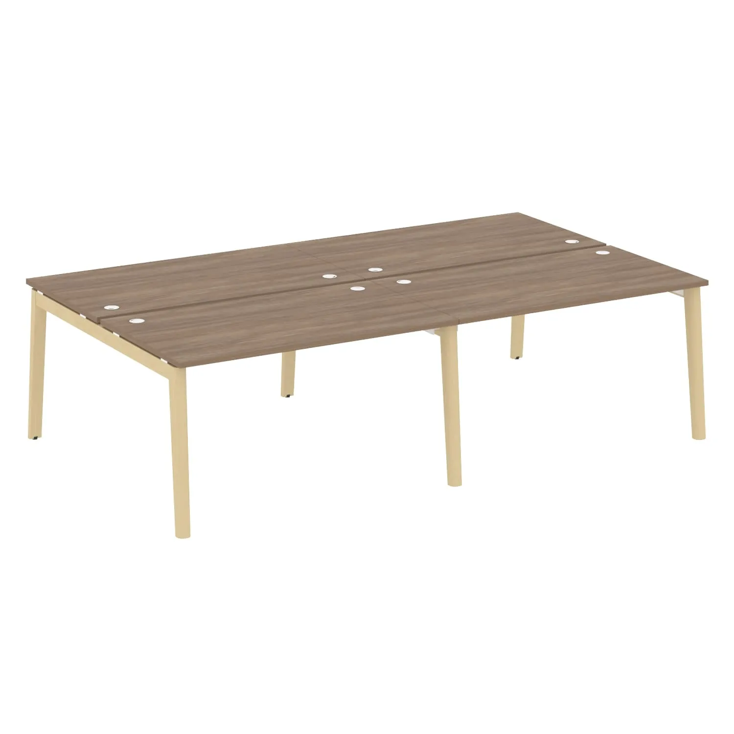 Рабочая станция (опоры - массив дерева, дуб светлый) ONIX WOOD OW.D.RS-4.3.8