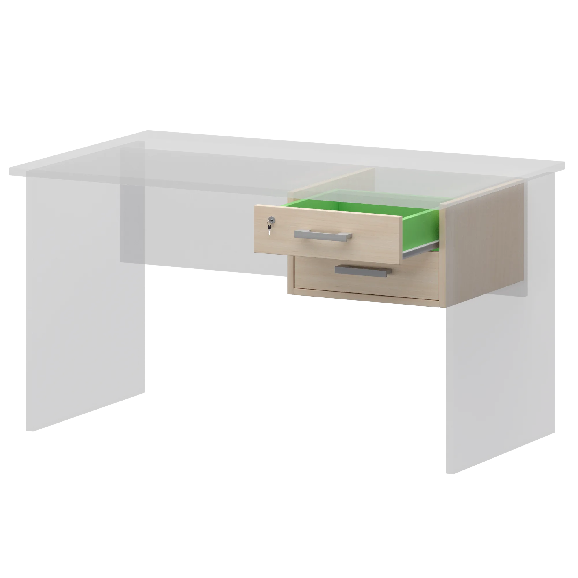 Тумба подвесная ( к столам глубиной 73см) Арго АТ-02 Бук