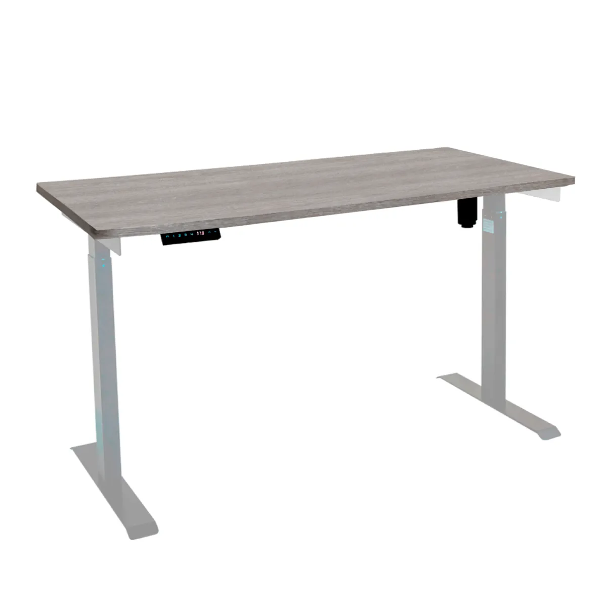 Стол с регулировкой высоты электрический LuxAlto LA-T33-E6 серый/дуб бежево-серый ЛДСП 135*70*2.5