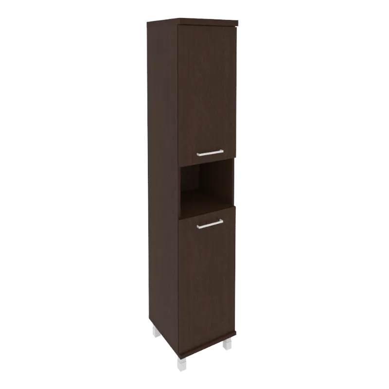 Шкаф высокий узкий левый First KSU-1.5(L) (венге Цаво)