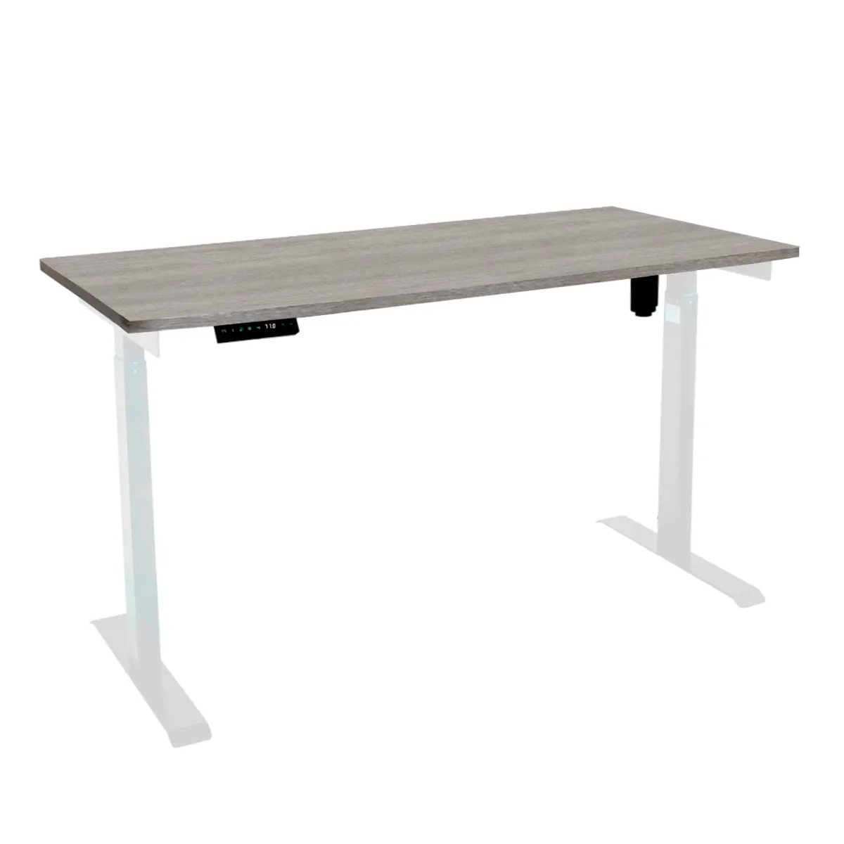 Стол с регулировкой высоты электрический LuxAlto LA-T33-E6 белый/дуб бежево-серый ЛДСП 135*70*2.5