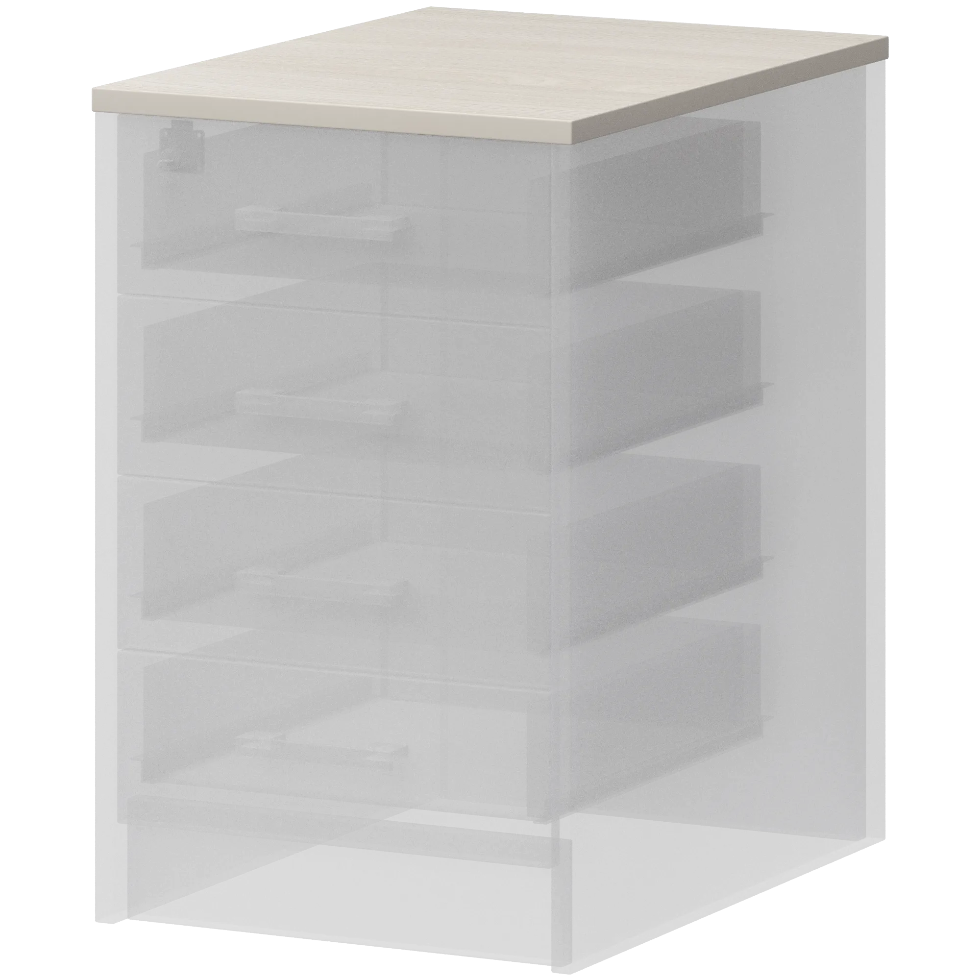 Крышка к тумбе приставной (АТ-07) Арго А-707.60 Ясень шимо