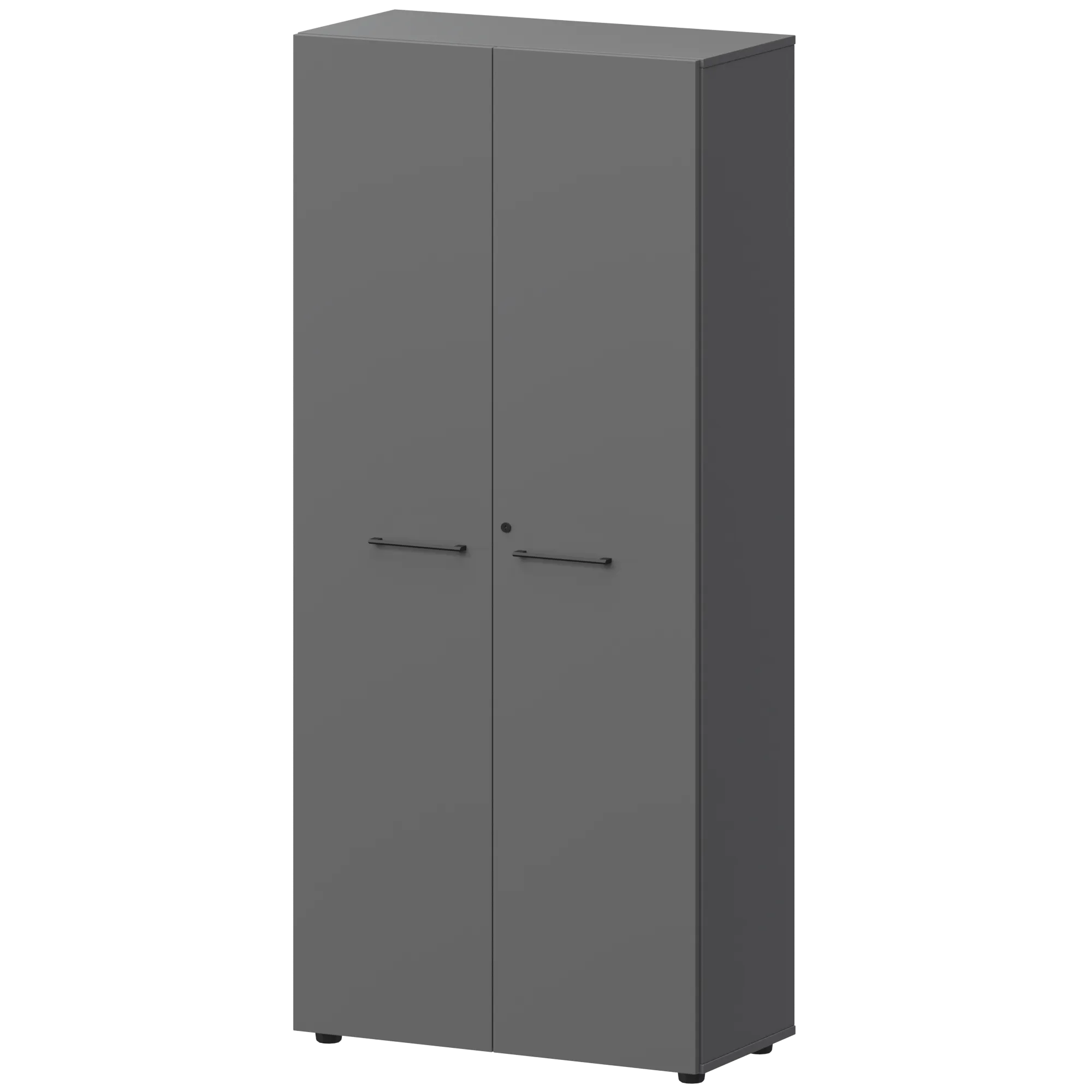 КОРТЕЗ Шкаф высокий закрытый СМШ58F Графит 792x382x1963