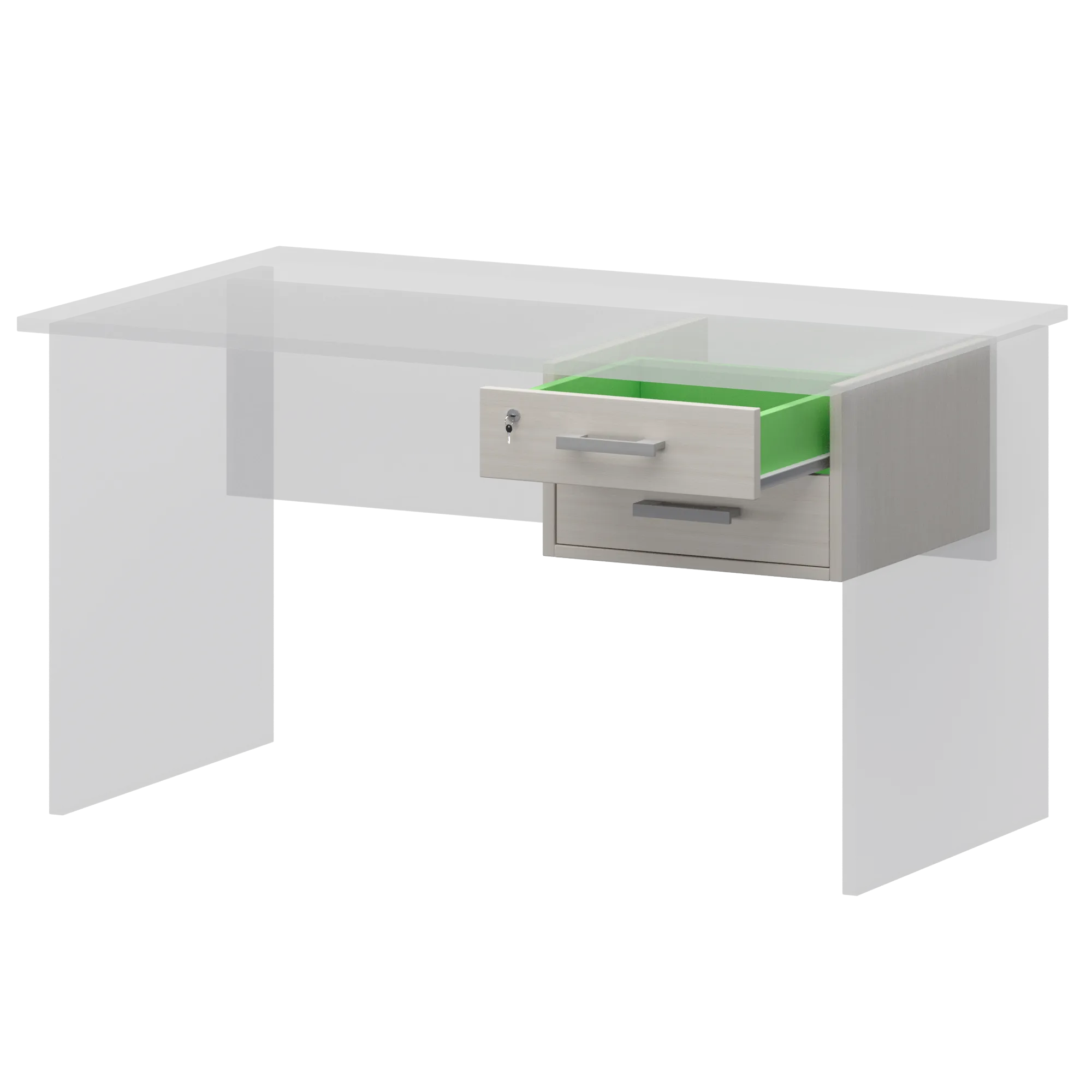 Тумба подвесная ( к столам глубиной 73см) Арго АТ-02 Ясень шимо