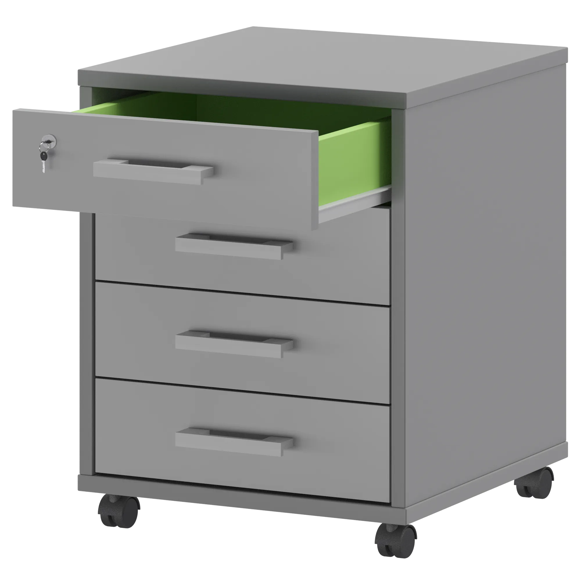 Тумба подкатная (4 ящика) Арго АТЛ-04 Серый