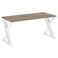 Стол рабочий на Z-образных опорах VR.L-SRZ-4.7 (тиквуд темный/белый)