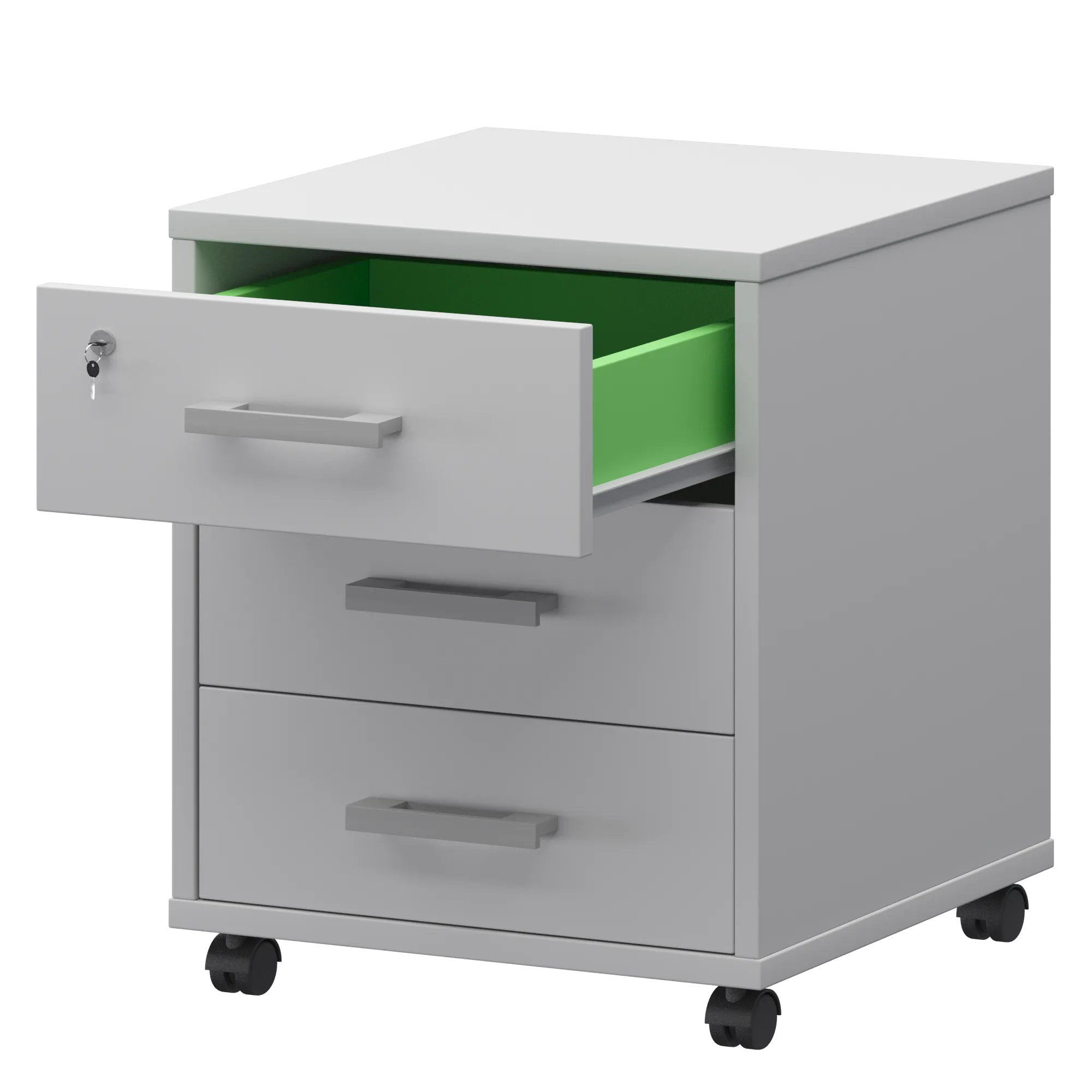 Тумба подкатная (3 ящика) Арго АТЛ-03 Белый