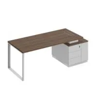 Стол руководителя на опорной тумбе (левый/правый) Bravo БР 106