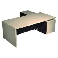 Стол руководителя с экраном и опорной тумбой левой Esperto 138