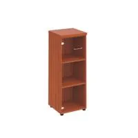 Шкаф для документов средний узкий со стеклянной прозрачной дверью Патриот ПТ 967