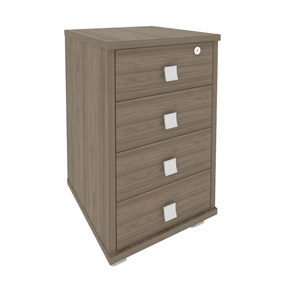 Тумба подкатная (4 ящика, с замком) Style Л.ТМ-4
