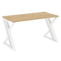 Стол рабочий на Z-образных опорах VR.L-SRZ-3.7 (тиквуд светлый/белый)