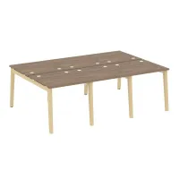 Рабочая станция (опоры - массив дерева, дуб светлый) ONIX WOOD OW.D.RS-6.0.8