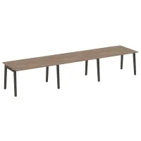 Стол переговорный, 3 столешницы (опоры - массив дерева, дуб темный) ONIX WOOD OW.PRG-3.3