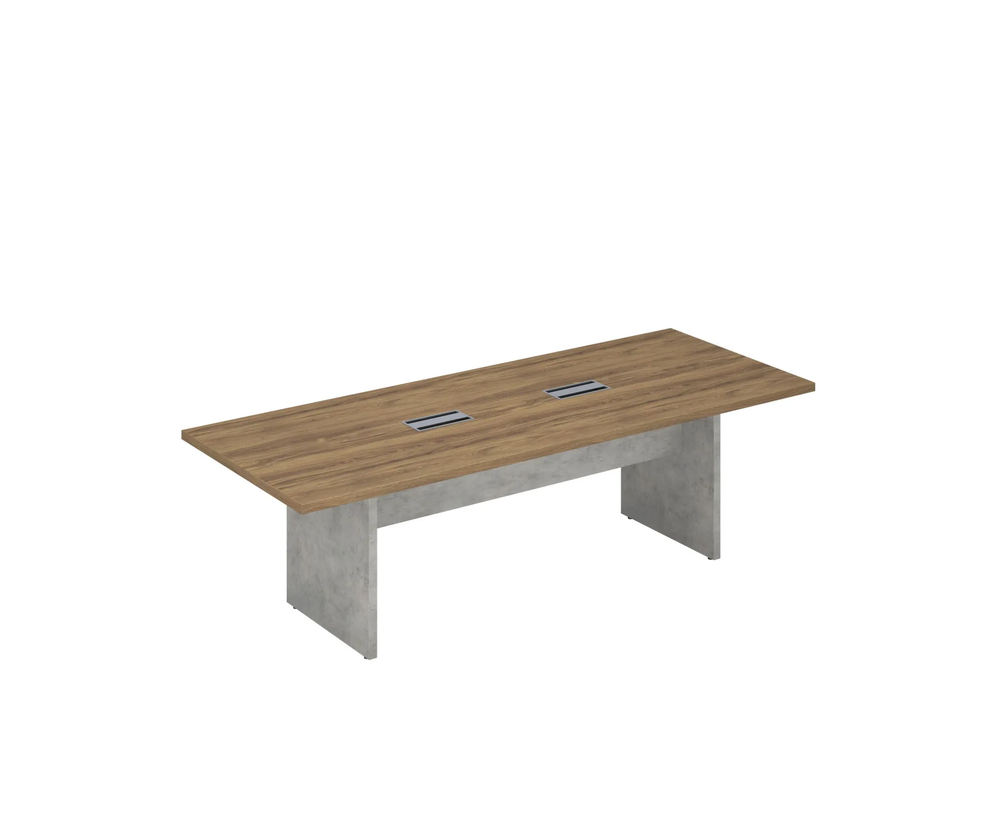 Изображение стол для переговоров на 8 человек, дуб чарльстон/бетон чикаго, wood&stone сф-531102