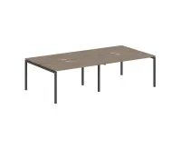 Рабочая станция, опоры 40х40 антрацит; столешница дуб темный, Sigma SG.256.OD.44.AN