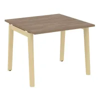 Стол переговорный, 1 столешница (опоры - массив дерева, дуб светлый) ONIX WOOD OW.PRG-1.1