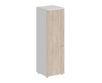 Гардероб, з.ст HDF, корпус белый, фасады дуб светлый, Sigma SG.823.WH.OL