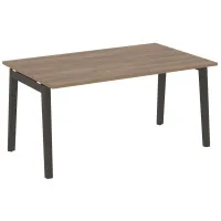 Стол переговорный, 1 столешница (опоры - массив дерева, дуб темный) ONIX WOOD OW.PRG-1.4