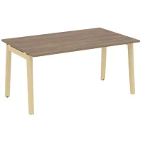 Стол переговорный, 1 столешница (опоры - массив дерева, дуб светлый) ONIX WOOD OW.PRG-1.4