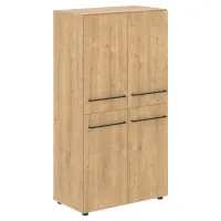 Шкаф со стеклянными дверьми, дуб Бофорд, Loftis LMC 80.4