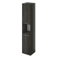 Шкаф колонка высокая узкая 1 отк. полка  Канцлер КЦ34.12 дерево карбон
