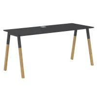 Стол письменный FST 1567 (графит/бук) Forta