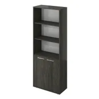 Шкаф высокий полузакрытый Канцлер КЦ26.12 дерево карбон