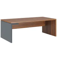 Стол письменный левый (ЗИОН) Zion ZIO28510639 орех селект/антрацит