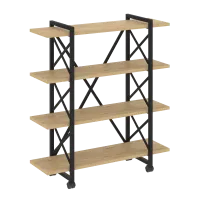 Стеллаж Loft на колесных опорах - 4 полки VR.L-MST.K-4.8V