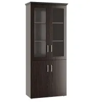 Шкаф для бумаг с топом БОСТОН (Boston) Композиция 1 (BSN30150003 и BSN30159203) (венге)