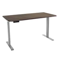 Стол с регулировкой высоты электрический LuxAlto LA-T33-2AR2 серый/дуб коричневый ЛДСП 160*70*2.5