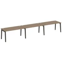 Рабочая станция (опоры - массив дерева, дуб темный) ONIX WOOD OW.RS-3.4.8