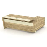 Стол руководителя с опорной тумбой, левый CORNER COR.SRT-20(L)