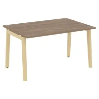 Стол переговорный, 1 столешница (опоры - массив дерева, дуб светлый) ONIX WOOD OW.PRG-1.3
