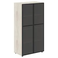 Шкаф со стеклянными дверьми, сосна Эдмонд, Loftis LMC 80.2
