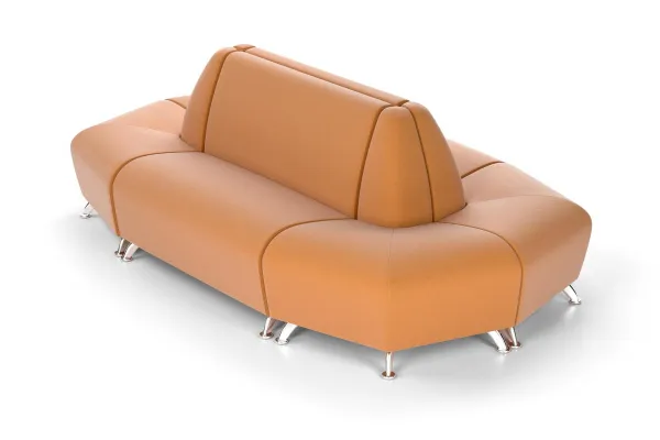 Диван угловой Интер хром комп.3