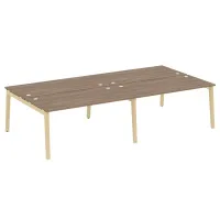 Рабочая станция (опоры - массив дерева, дуб светлый) ONIX WOOD OW.D.RS-4.4.8