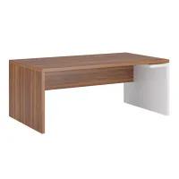 Стол письменный правый ЗИОН (Zion) ZIO28510131 орех селект/белый
