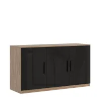 Креденция 3 двери АСТИ (Asti) AST33941443 (дуб урбан/черный)
