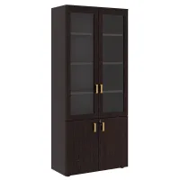 Шкаф для бумаг со стеклом Чикаго (Chicago) CHG24350003 венге